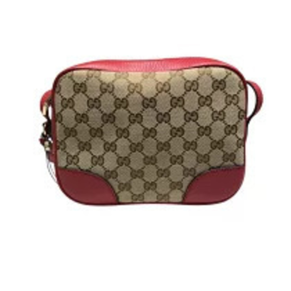 Gucci GG Canvas Shoulder Bag Red